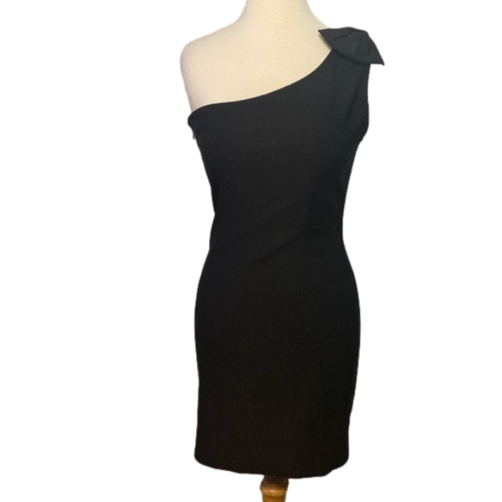 Hello Miss Bodycon One Shoulder Dress Black L